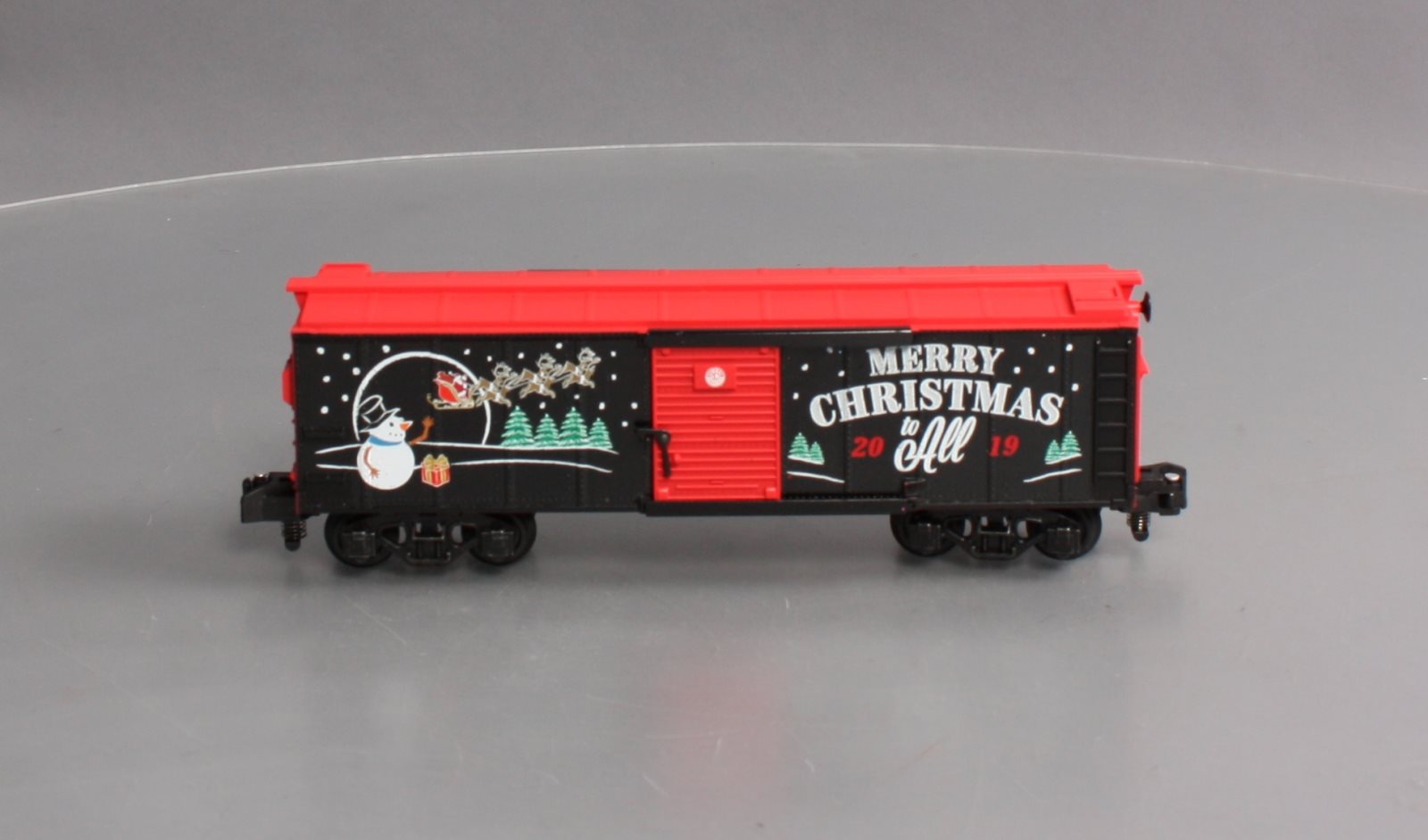 American Flyer 1919320 S 2019 Christmas Boxcar Trainz