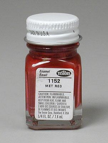 Testors 1103TT Red Gloss Enamel Paint 1/4 Oz. Bottle – Trainz