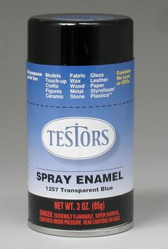 Testors Spray Artic Blue Metallic Enamel 3 oz - Hobby and Model Enamel  Paint