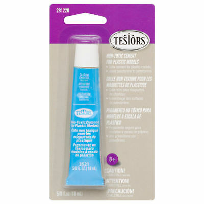 Testors Plastic Model Cement , Carded, 5/8oz