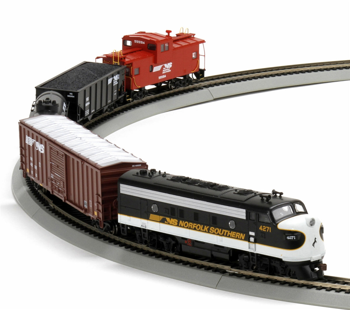 Athearn Norfolk Southern Warbonnet Ho Gauge Diesel Train Set Trainz