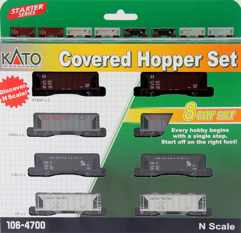 Kato 38-0111 HO Seaboard ACF 70T Covered Hopper Set (Pack of 3