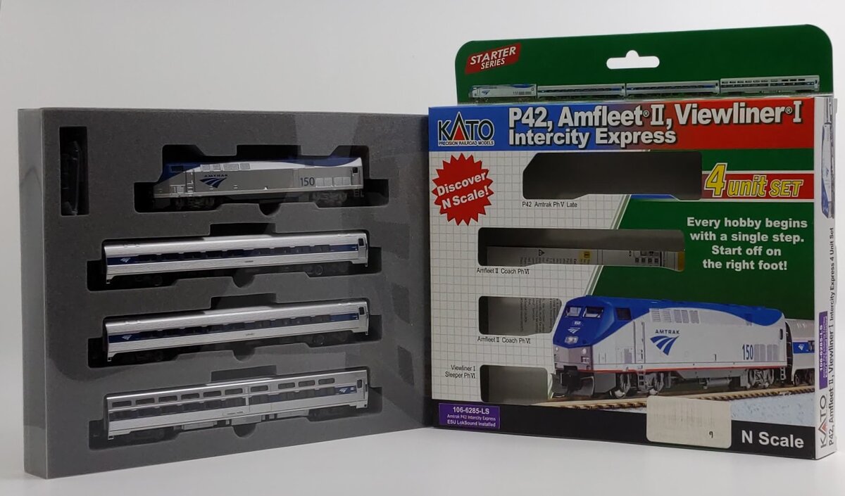 Kato 106-6281 Amtrak P42 Ph VI Intercity Express N Gauge Diesel 