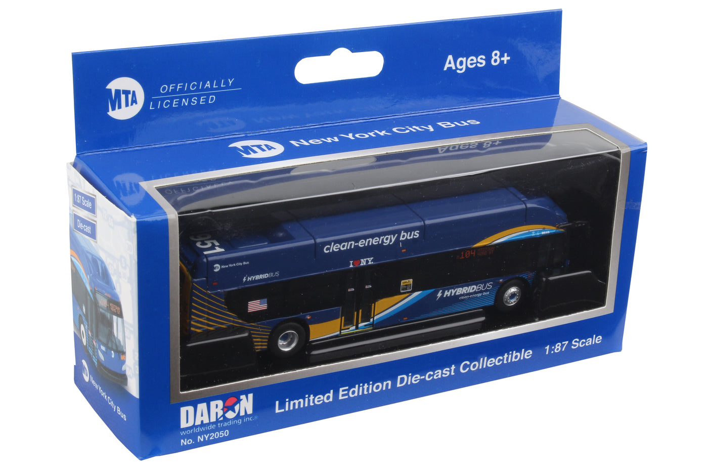 Daron Worldwide Trading NY2070 1:87 MTA Select Bus Diecast Model