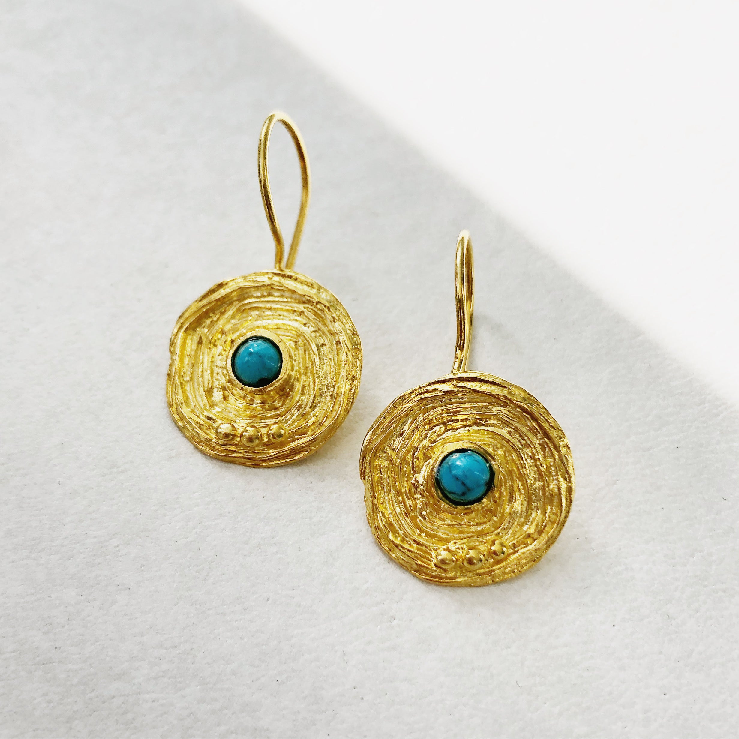 TURQUOISE | GOLD DROPS
