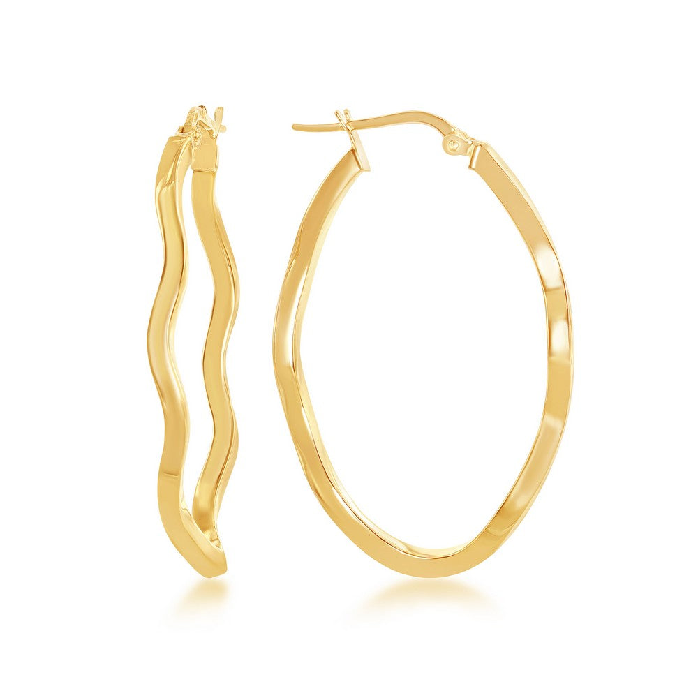 WAVY HOOP EARRINGS – CHAKARR