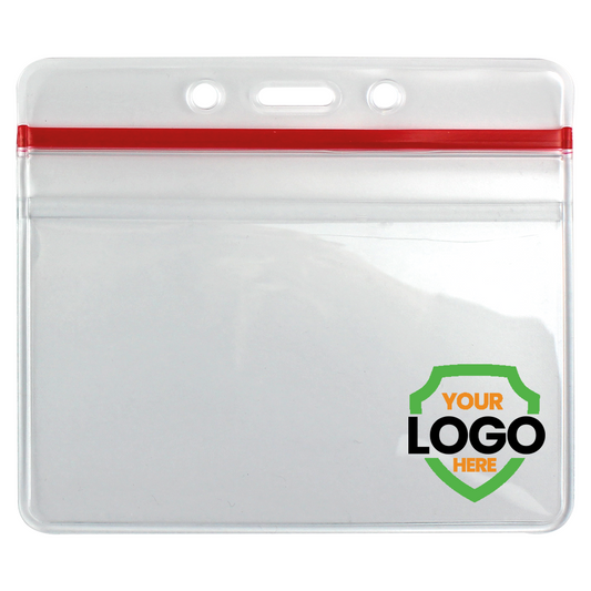 1815-1010 Horizontal Badge Holder with Resealable Top