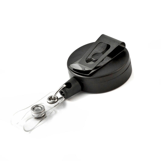 AllTopBargains Heavy Duty Retractable 2 inch Pull Reel Key Chain Retractable Chain Belt Clip ID New, Women's, Silver