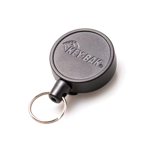 Heavy Duty Spid Key-Bak Mid-Size Carabiner Retractable Badge Reel with Card Strap & Key Ring (SPID-3330)