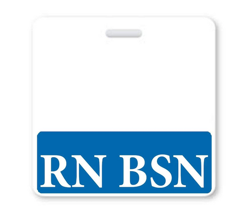White Emergency Department Retractable Badge Reel Cute LVN ER RN Nurse ID  Holder