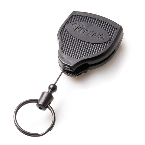 Ultimate Nylon Badge Holder with Pen Loop Key Ring and Heavy Duty Lanyard,  by Specialist ID (Black) 