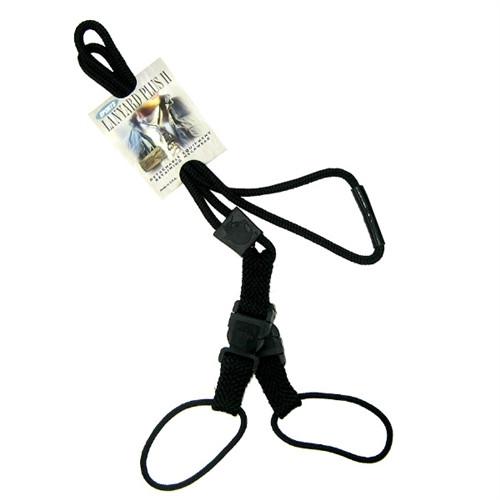 Black EK Lanyard Plus II With Soft Ends and Detachable Nylon Loops ...