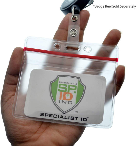1815-1010 Horizontal Badge Holder with Resealable Top | SpecialistID.com.