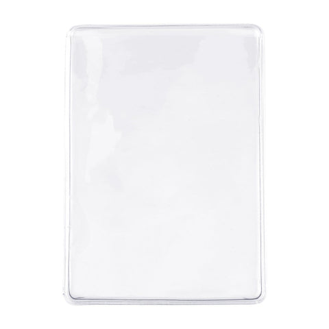 Horizontal Vinyl Badge Holder (credit card size), Clear - 506-T1 - Visible  ID