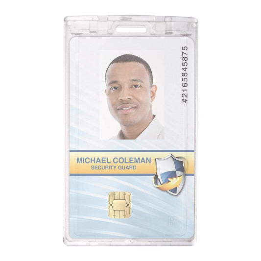 Clear Vertical Locking Plastic Card Holder (p/n 1840-6630)