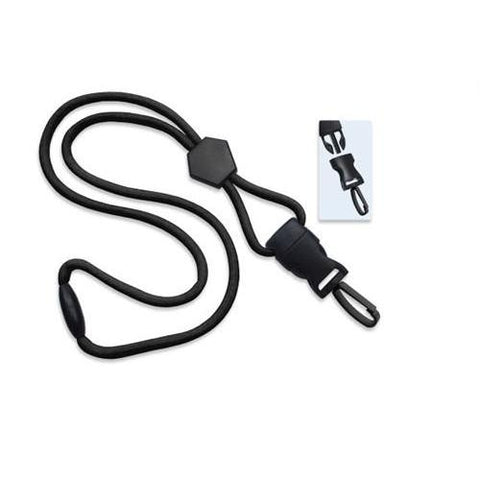.com : Breakaway Lanyard with Retractable Reel, Heavy Duty Lanyard  for ID Badge Holder-2 Pack, Black : Office Products