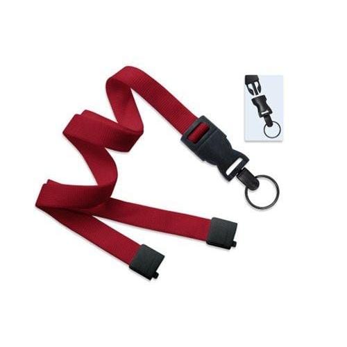 Black Lanyard with Detachable Swivel Hook and & Breakaway 2135-4645 and  more Flat Tubular Breakaway Lanyards Available with Free Shipping and No  Minimum Order Requirements at