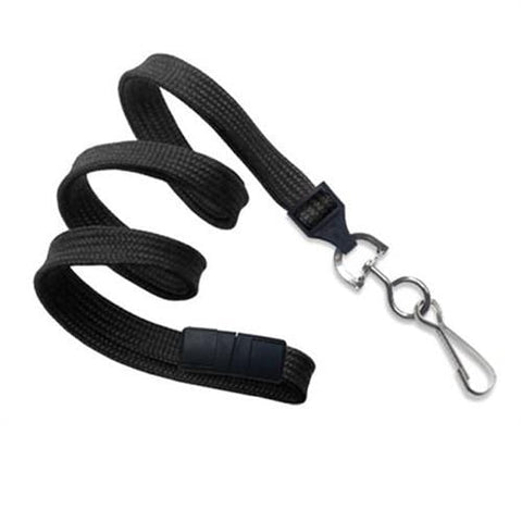 Kids Safe Double Ended Lanyards with Safety Breakaway Clasp and Two Hook Endings - Short Length for Children
