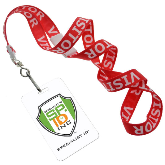 10 Pack - Volunteer Lanyard with Badge Set –