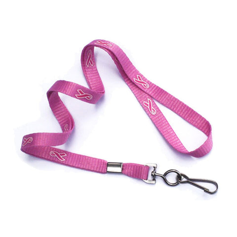 Flat Braid Woven Non-Breakaway Lanyard with A Steel Bulldog Clip (p/n 2135-355X)