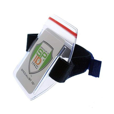 Vinyl Horizontal Arm Band Badge Holder with Elastic Strap (p/n 1840-7000)