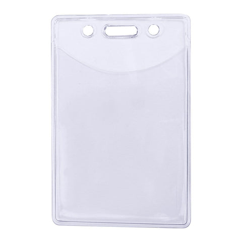 Clear Horizontal Vinyl ID Holder with A Zipper Top (VBH-H-ZIP)