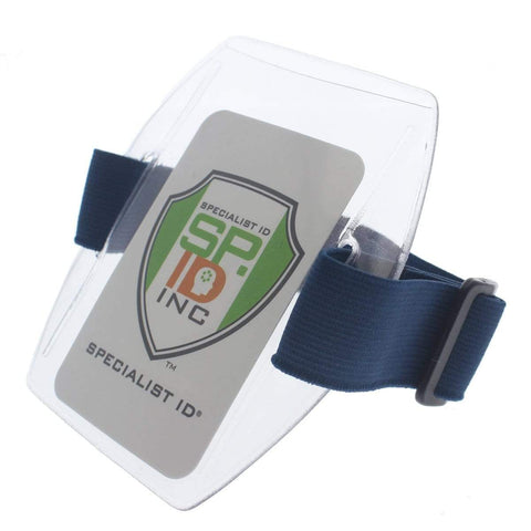 4x5 Badge Holder - USA Made - Large, Plastic 4 x 5 Card Sleeve for Event Tickets & Passes (SPID-1600)