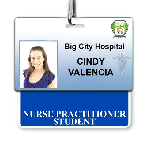 Plifal Student Nurse Badge Buddy Card Holder Nursing Accessories Horizontal ID Name Identification Tags Nurse Work Gifts W Height & Weight