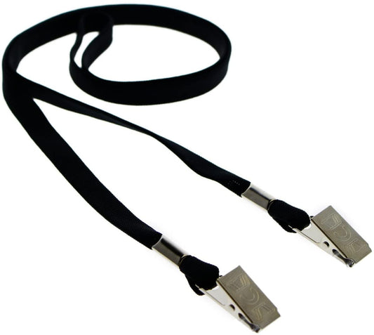 Adjustable Double Ended Mask Lanyards with Safety Breakaway Clasp and Two  Bulldog Clips (2140-531X)