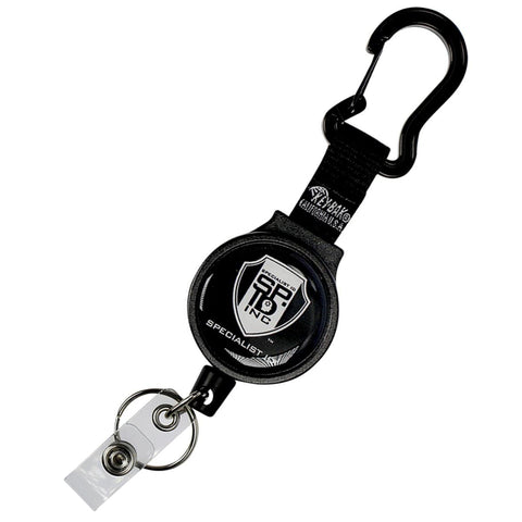 Retractable Pull Badge Reel Pen / Pencil Holder with Carabiner Clip SPID-3280