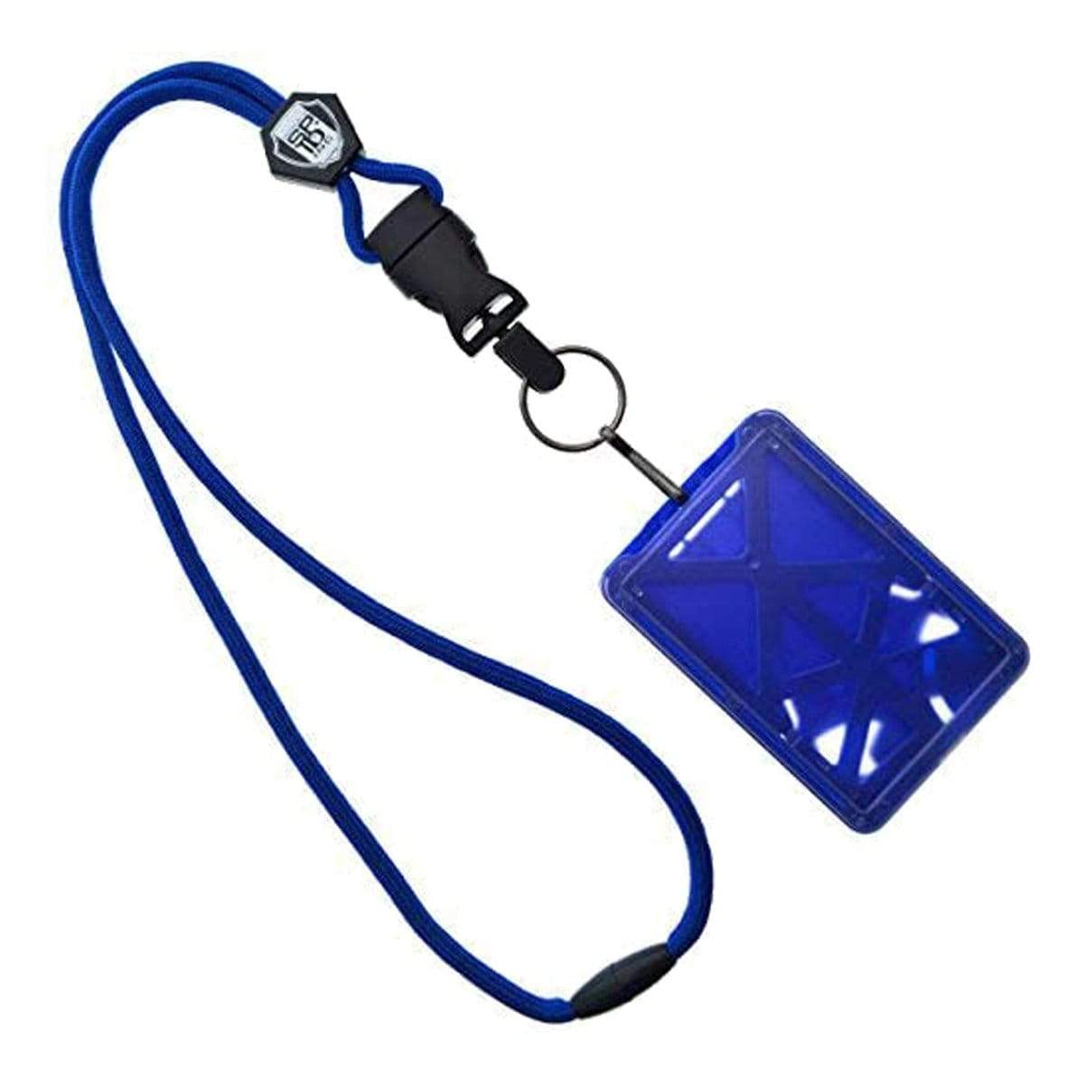 Top Loading THREE ID Card Badge Holder with Lanyard by Specialist ID