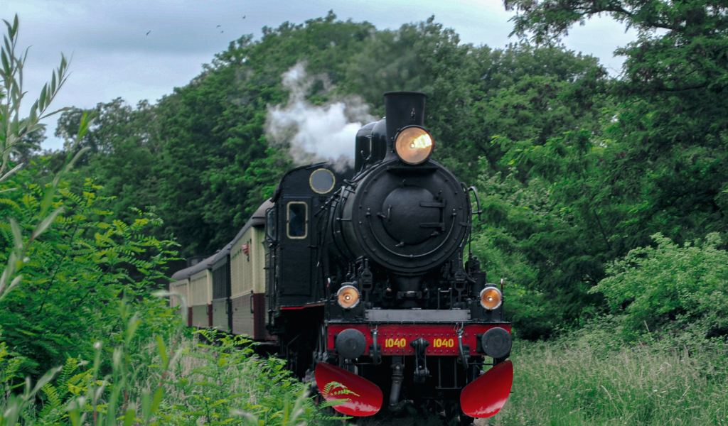 Steam train trip with Trunki