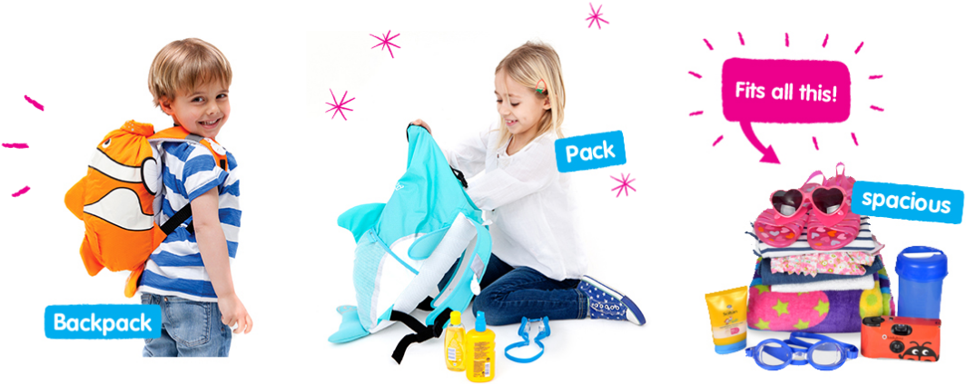 Sac à dos piscine enfant Paddlepack de Trunki