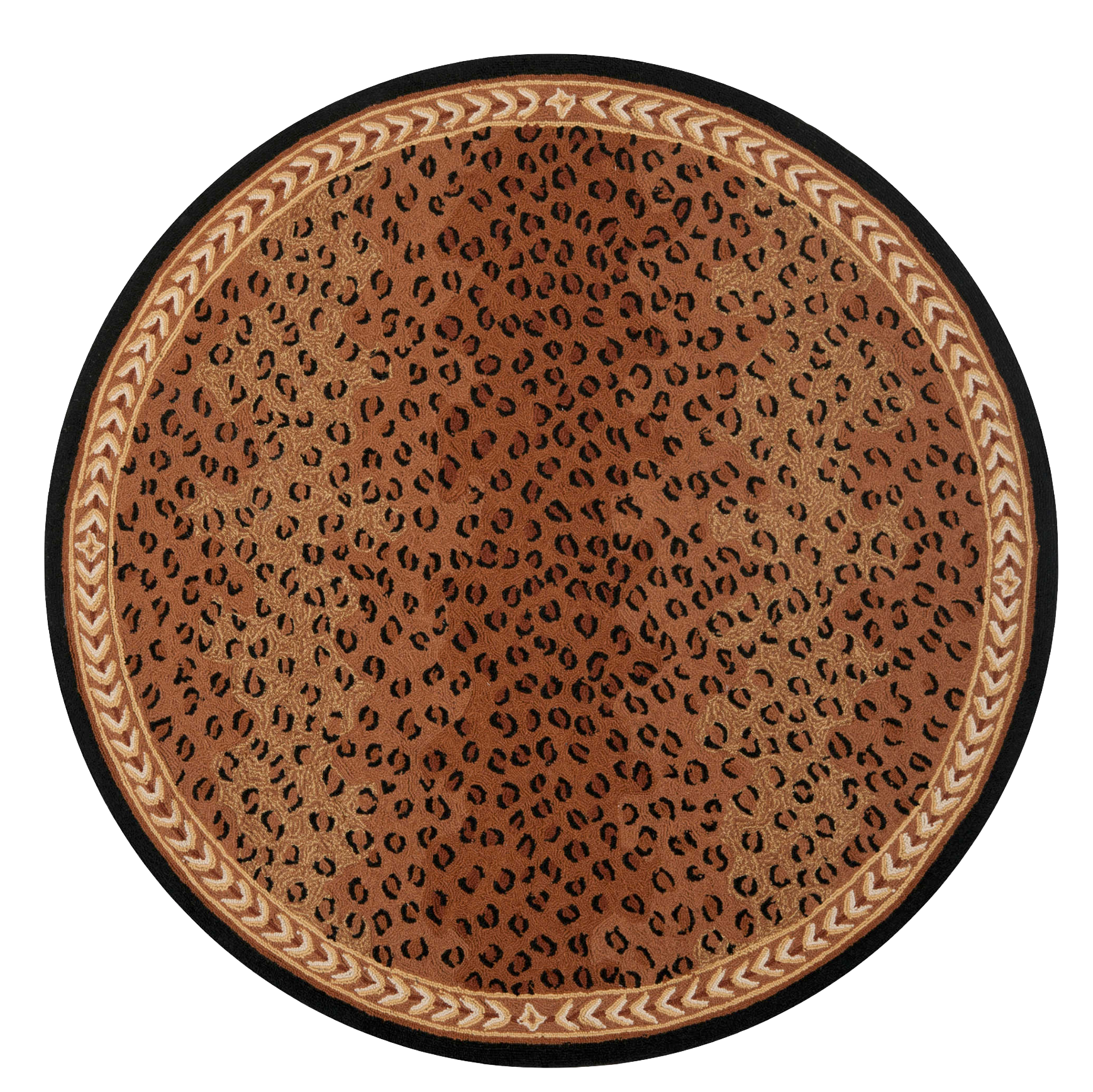 Leopard Cheetah Round Border Background Moms Craft Club