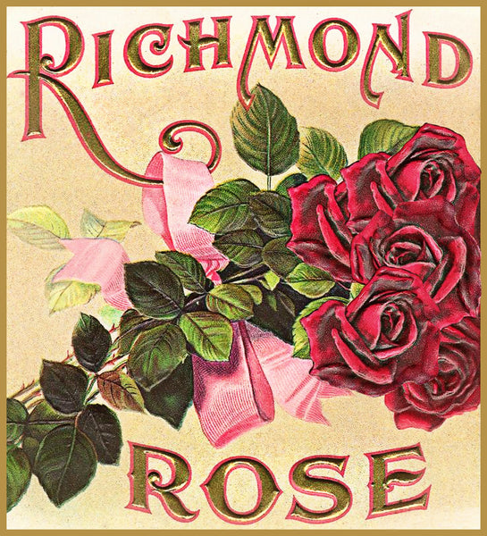 Richmond Rose Vintage Label