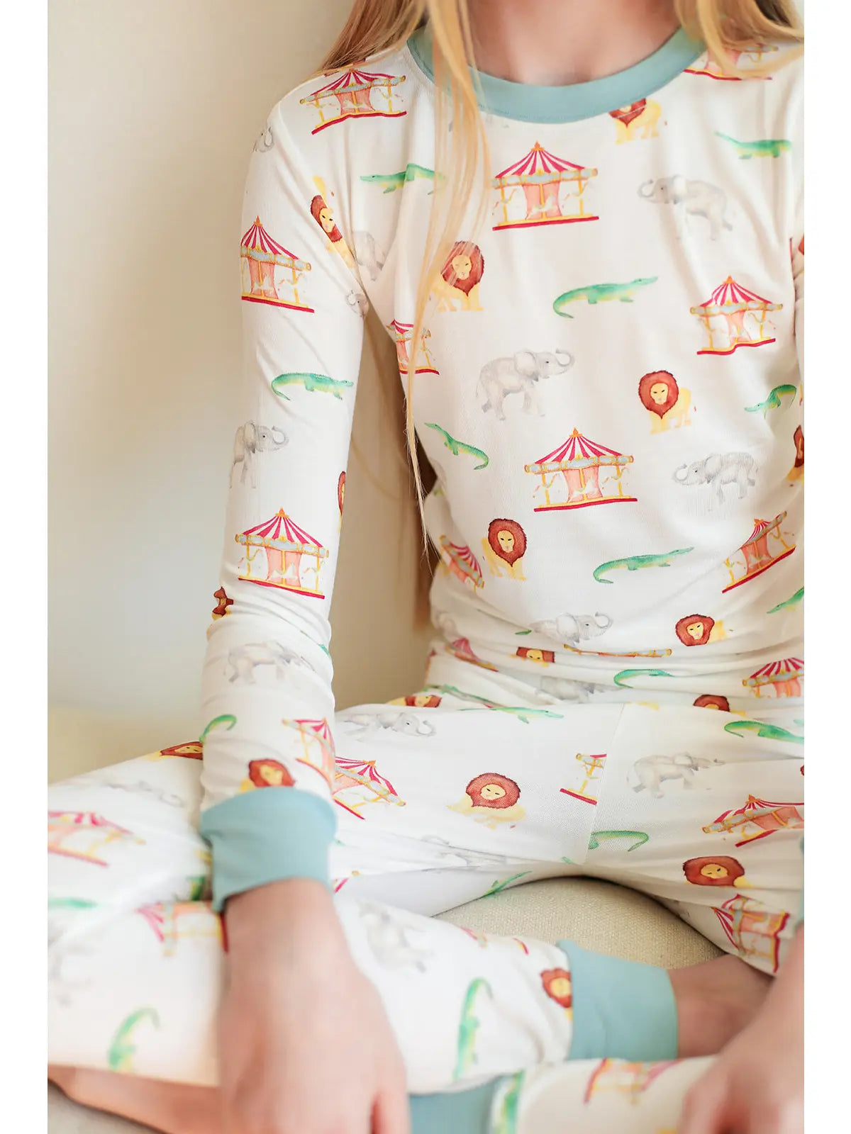 Under the Big Top 2 Piece Bamboo Pajama Set
