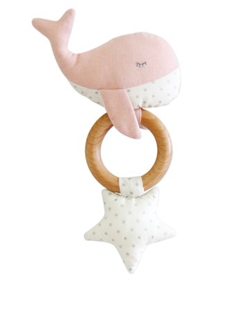 Image of Whale Teether Rattle Squeaker