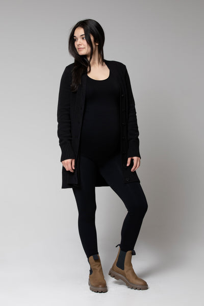 Jenni maternity cardigan with the recycled seamless tank top