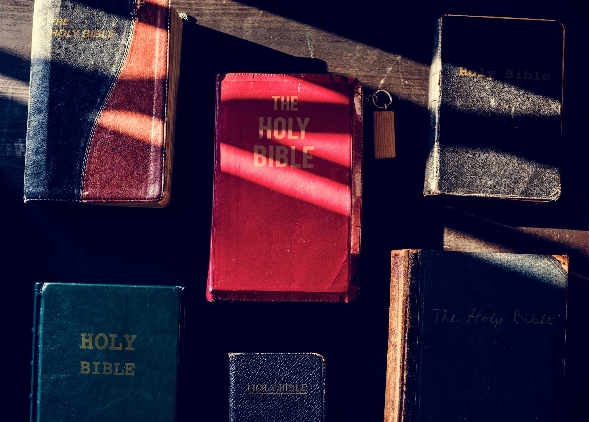 Image of bibles in the church