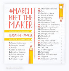 March meet the maker by Joanne hawker
