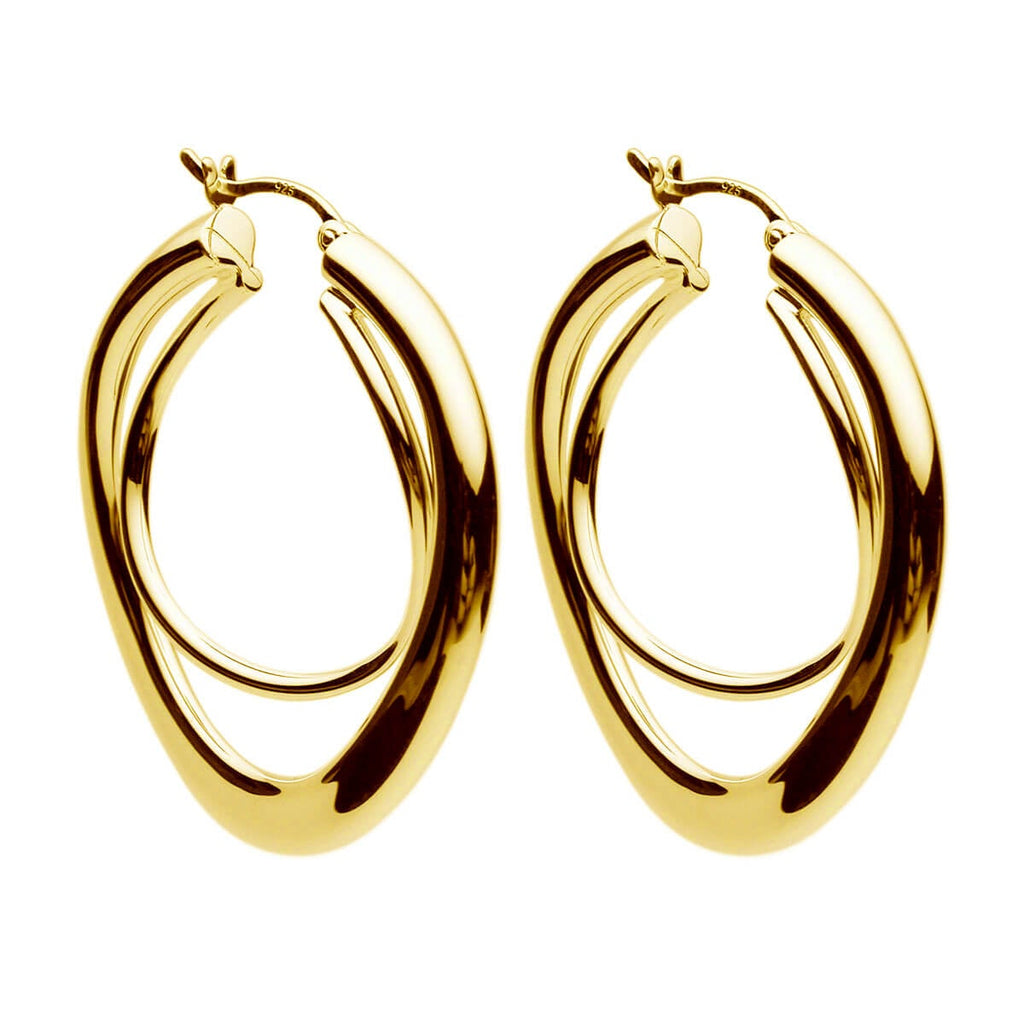 Najo - Strudel Yellow Gold Hoop – Brent Weatherall Jeweller