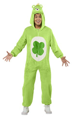 Good Luck Bear onesie for adults from Care Bears. The cutest couple costumes or great for St Patrick's Day dress ups