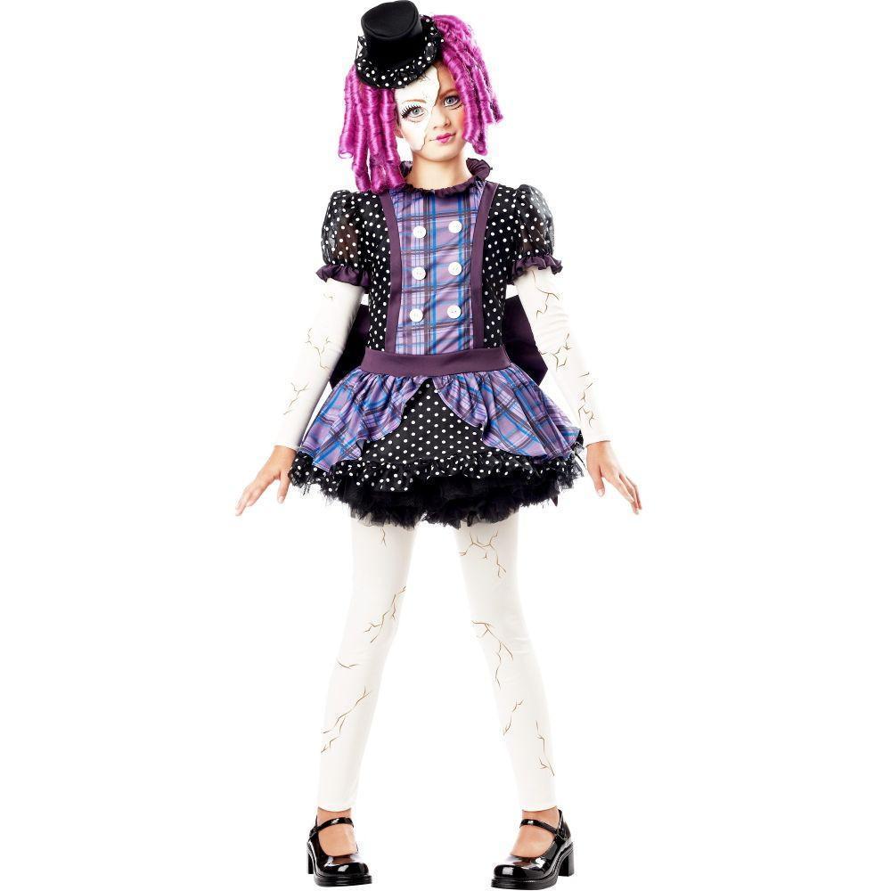 Hej Comorama kjole Broken Doll Costume for Kids & Tweens | Costume Super Centre