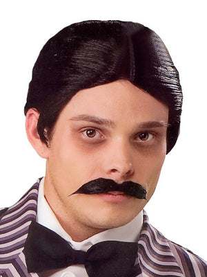 The Addams Family - Gomez Addams Adult Wig & Moustache | Costume Super Centre AU