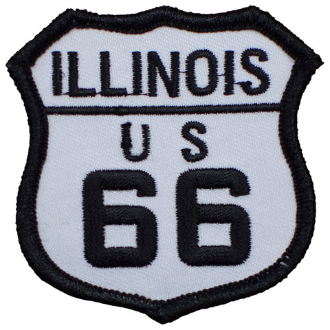 Clothing & Wearables Iron on Illinois Route 66 Patch Springfield 2.5 ...