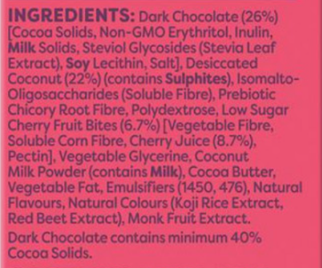 Low Carb Keto Product Ingredients List example