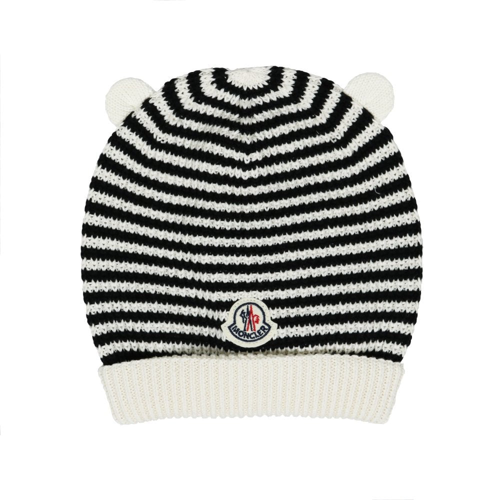 cream moncler hat