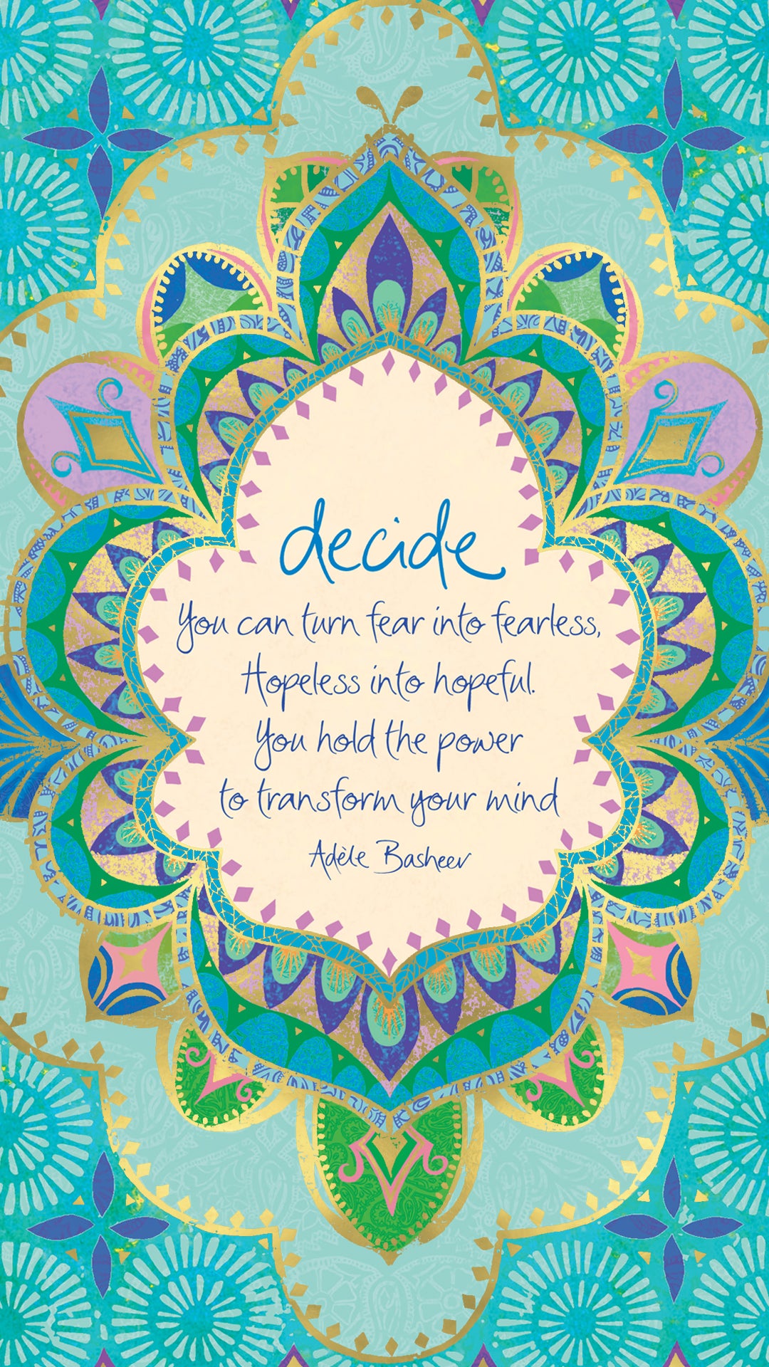 Decide Quote Wallpaper for Mobile for Adèle Basheer