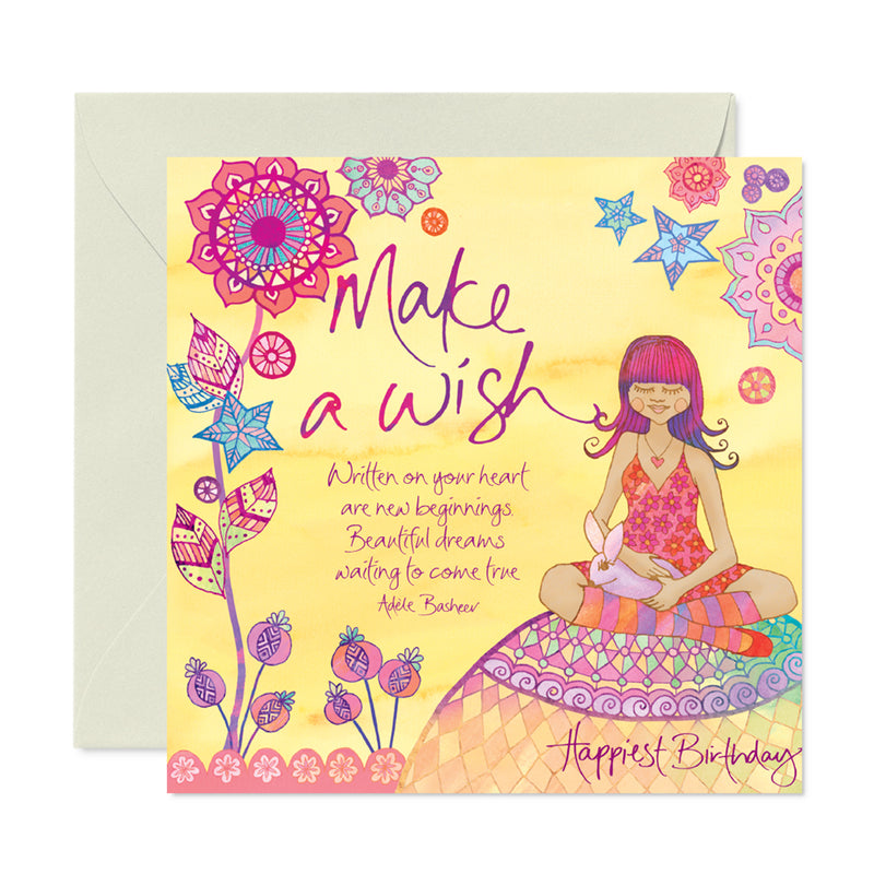 Birthday Make A Wish Greeting Card Intrinsic