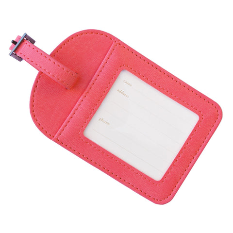 Monogrammed Luggage Tag - Sprinkled With Pink